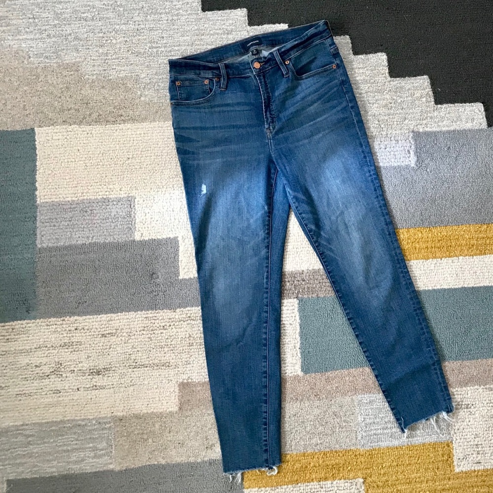 J. Crew 9” toothpick skinny jean, 30